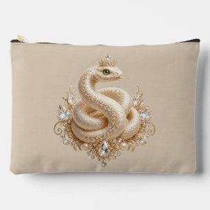 Beige Kristallen Slangen Kroon Hanger Kunst Etui