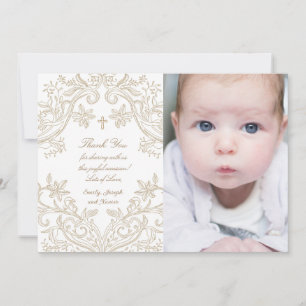 beige kuif doopkaart baby jongen bedankkaart kaart
