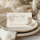 Beige laarzen of bogen Geslacht onthullen Luier Ra Informatiekaartje