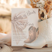 Beige laarzen of bogen Waterverf gender openbaren Kaart