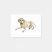 Beige Labrador Dog Down Post-it® Notes (Voorkant)