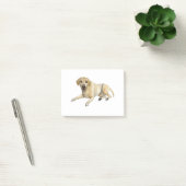 Beige Labrador Dog Down Post-it® Notes (Kantoor)