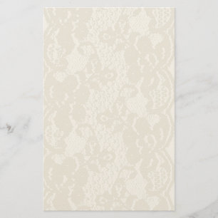 Beige lace briefpapier
