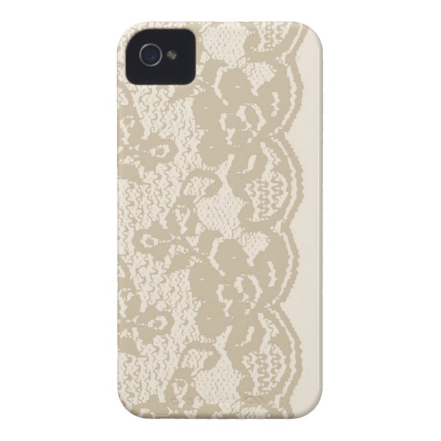 Beige lace Case-Mate iPhone case (Achterkant)
