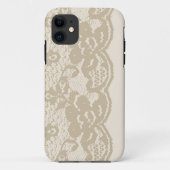 Beige lace Case-Mate iPhone case (Achterkant)