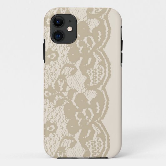 Beige lace Case-Mate iPhone case (Achterkant)