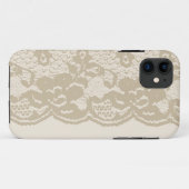 Beige lace Case-Mate iPhone case (Achterkant (horizontaal))