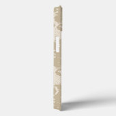 Beige lace Case-Mate iPhone case (Achterkant / Rechts)