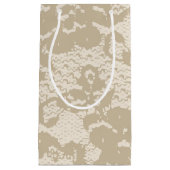Beige lace klein cadeauzakje (Voorkant)