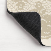 Beige lace muismat (Hoek)