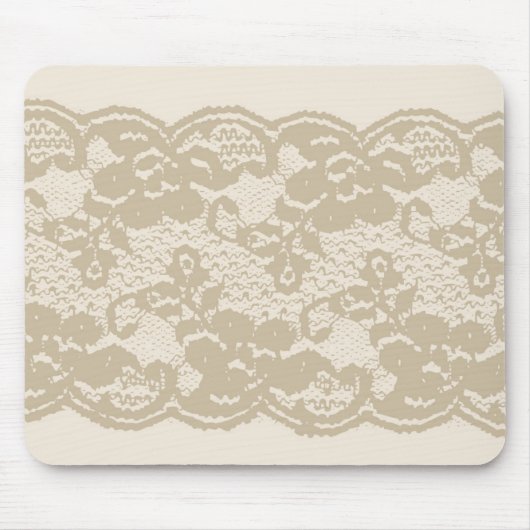 Beige lace muismat (Voorkant)