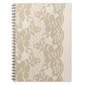 Beige lace notitieboek (Voorkant)