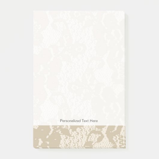 Beige lace post-it® notes (Voorkant)