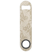 Beige lace speed flessenopener (Voorkant)