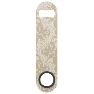 Beige lace speed flessenopener