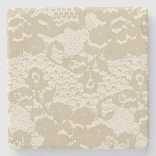 Beige lace stenen onderzetter (Voorkant)