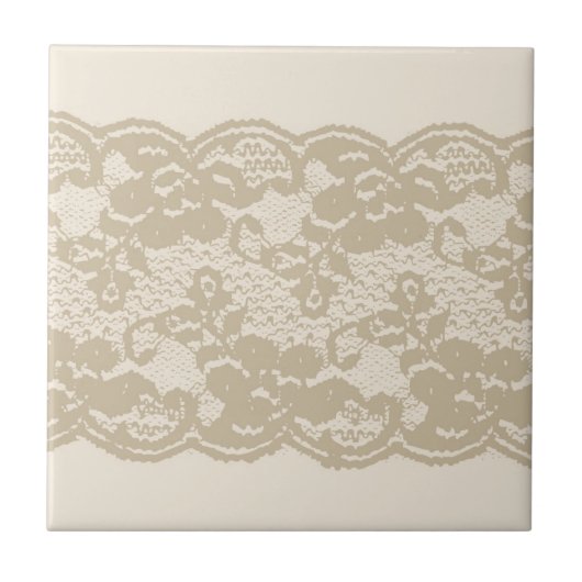 Beige lace tegeltje (Voorkant)