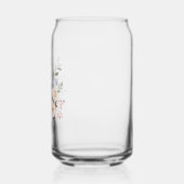 Beige Lavendel Aquarel Bloemachtige Bruidsmeisje Blikvorm Glas (Links)