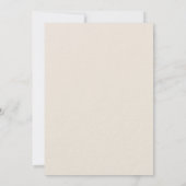 Beige lavendel bloemengroen luxe bruiloft kaart (Achterkant)