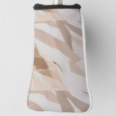 Beige Leaf Golf Hoesje Golfheadcover (Draai 90)