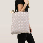 Beige Leaf Pattern Tote Tote Bag