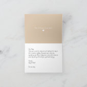 Beige Leaves Hartelijk dank voor elke gelegenheid Kaart (Binnen)