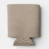 Beige lederen textuur, naadloze achtergrond. blikjeskoeler (Achterkant)