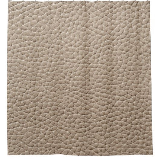 Beige lederen textuur, naadloze achtergrond. douchegordijn (Voorkant)