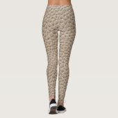 Beige lederen textuur, naadloze achtergrond. leggings (Achterkant)