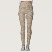 Beige lederen textuur, naadloze achtergrond. leggings (Voorkant)