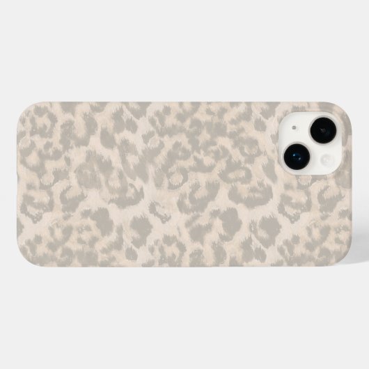 Beige leopard print . Case-Mate iPhone case (Achterkant (horizontaal))