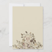 Beige Leuk Schapenlam Botanisch Baby shower Kaart (Achterkant)