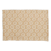 Beige Levendige Y2K Wildflower Bold Retro Spring Kussensloop (Voorkant)