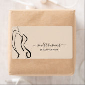 Beige Lichaamsmodellering contour esthetiek modern Etiket (Insitu)