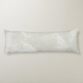 Beige/Lichte Warmgrijze Minimale Geometrische Inkt Lichaamskussen (Achterkant)