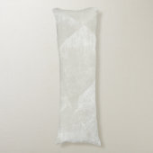 Beige/Lichte Warmgrijze Minimale Geometrische Inkt Lichaamskussen (Voorkant Verticaal)