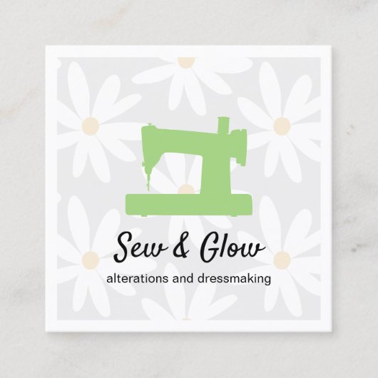 Beige LienenGeometric Pattern Calling Card Contactkaartje (Voorkant)