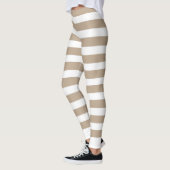 Beige lijn leggings (Links)