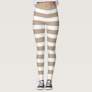 Beige lijn leggings