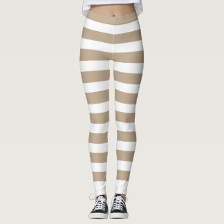 Beige lijn leggings