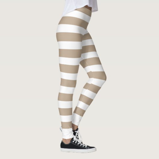 Beige lijn leggings (Rechts)