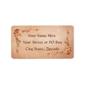 Beige  Lilies Etiket (Voorkant)