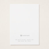 Beige Linen die juwelen-beeldschermkaart Visitekaartje (Achterkant)