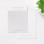 Beige Linen die juwelen-beeldschermkaart Visitekaartje (Bureau)