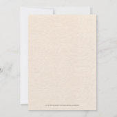 Beige linen Simple Black Script Save the Date Kaart (Achterkant)