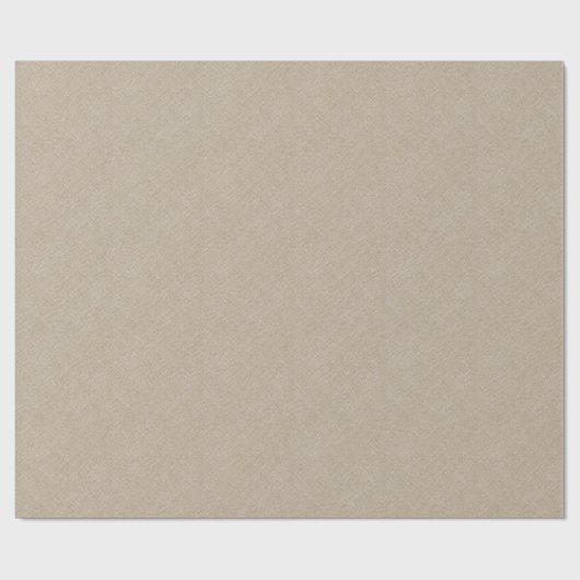 Beige Linen Texture Cadeaupapier (Vlak)