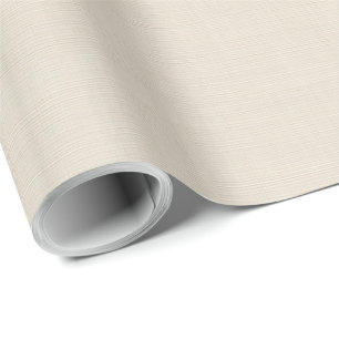 Beige Linnen Creme Textuur Eenvoudig Elegant Cadeaupapier