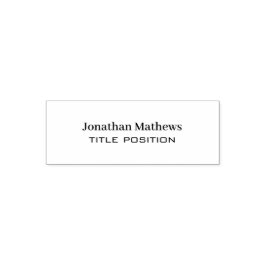 Beige Linnen Creme Textuur Eenvoudig Elegant Monog Zelfinktende Stempel