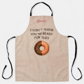 Beige Linnen en Donuts Schort (Voorkant)