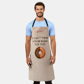 Beige Linnen en Donuts Schort (Gedragen)